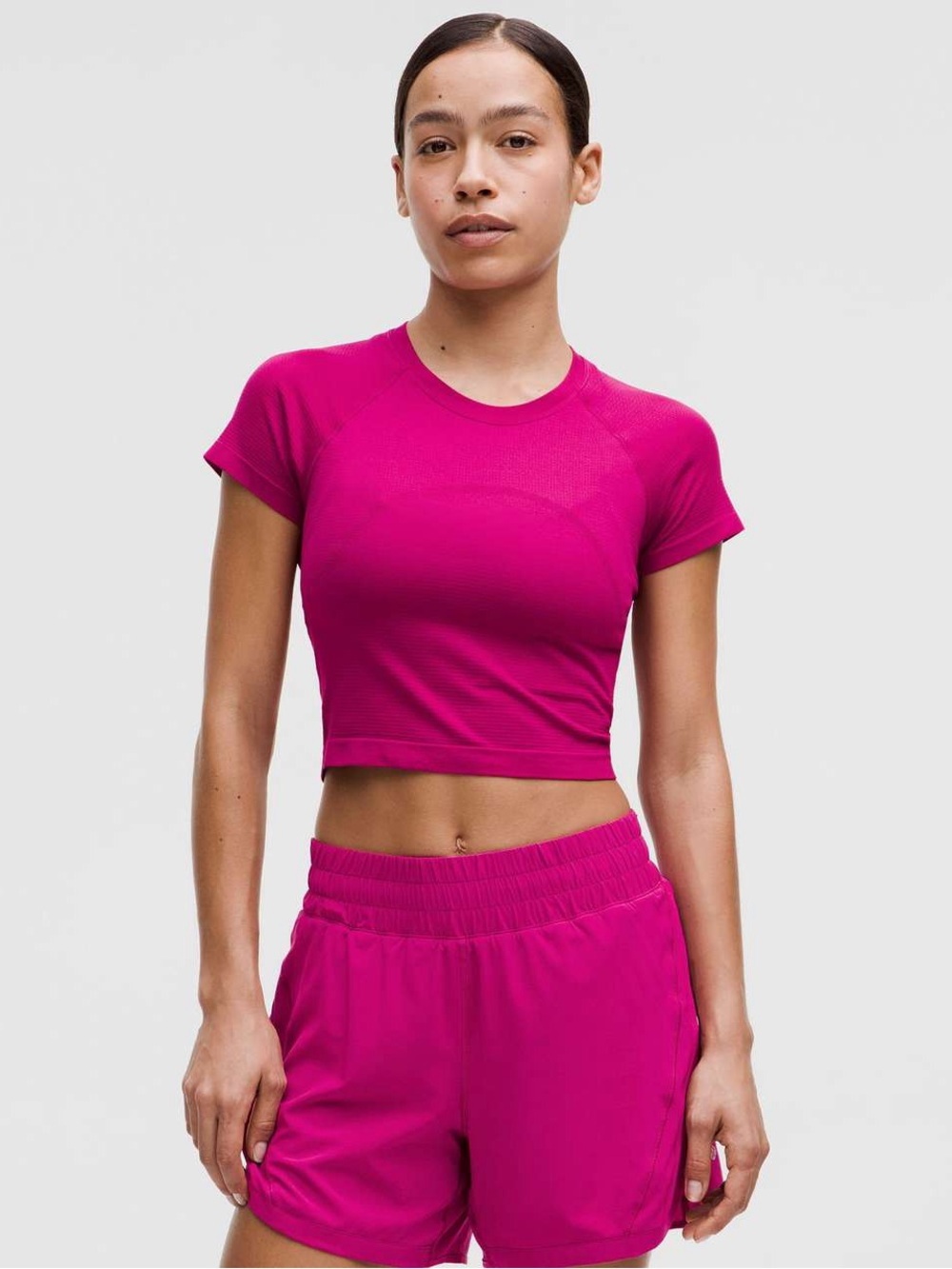 Lululemon Swiftly Tech Cropped Short-Sleeve Shirt 2.0- Size 4 - Picture 2 of 11